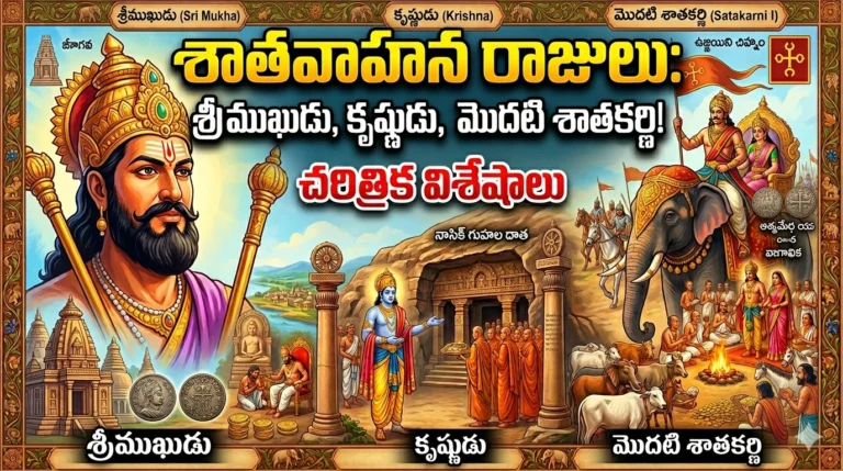 Founders of Satavahana Dynasty: శాతవాహన సామ్రాజ్య స్థాపన: శ్రీముఖుడు, కృష్ణుడు మరియు మొదటి శాతకర్ణి చరిత్ర