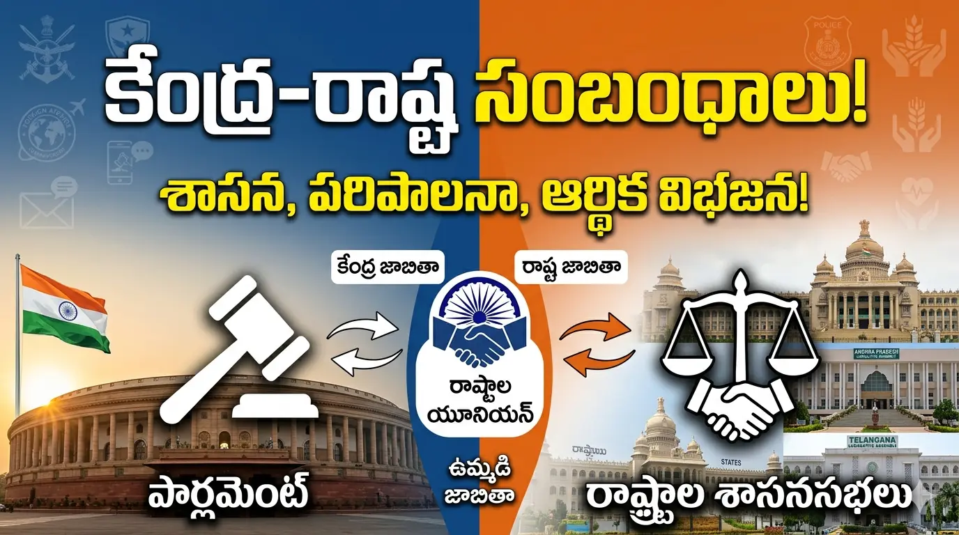 Centre State Relations and Division of Powers in Indian Constitution